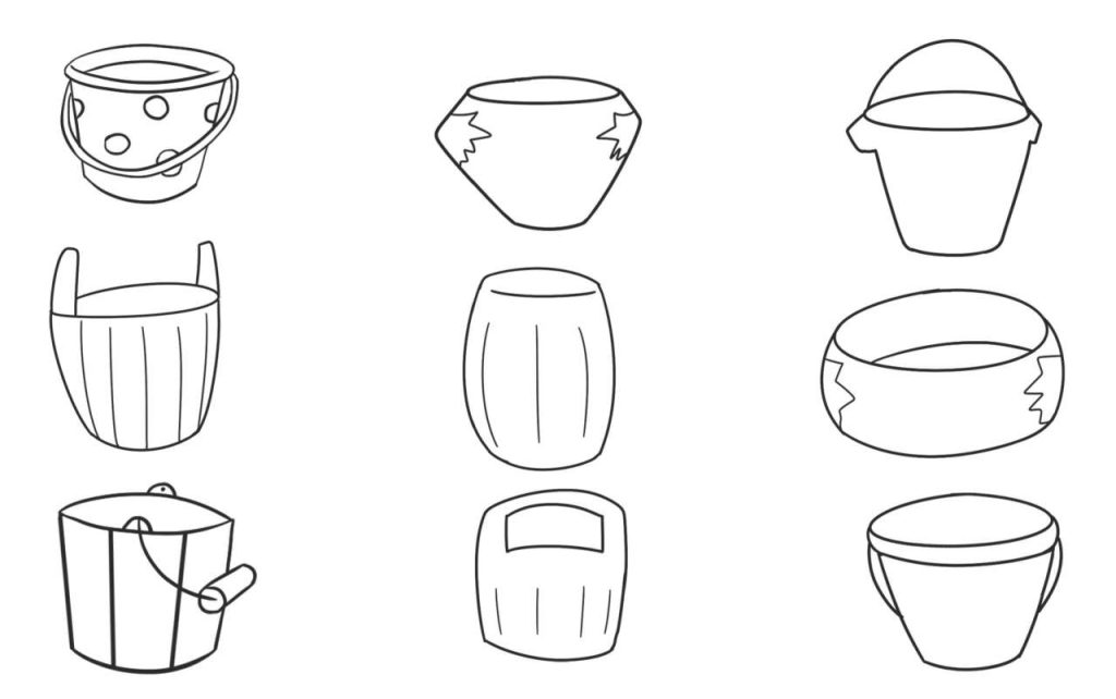 水桶简笔画