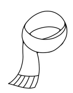 围巾简笔画