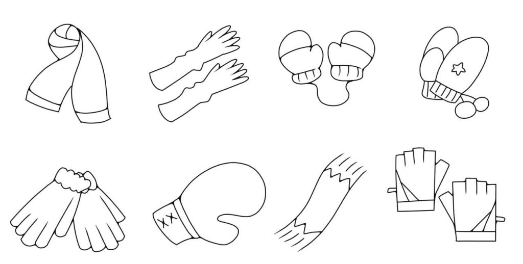 围巾简笔画
