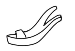 鞋子简笔画