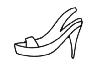 鞋子简笔画