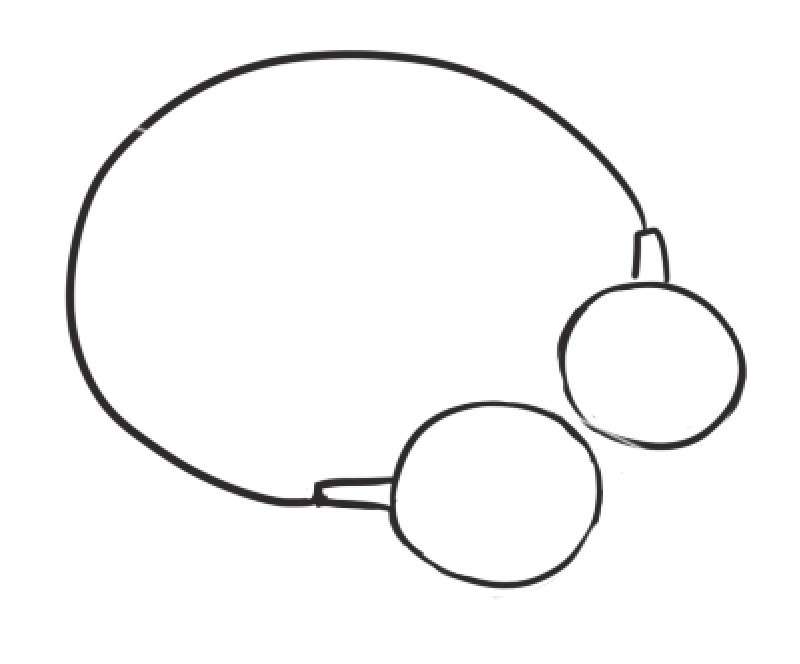 耳机简笔画