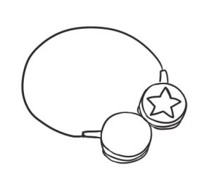 耳机简笔画