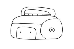 录音机简笔画