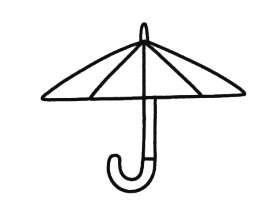 雨伞简笔画