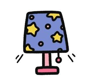 台灯简笔画