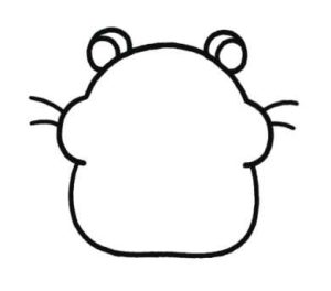 小仓鼠简笔画