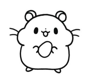 小仓鼠简笔画