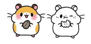 小仓鼠简笔画