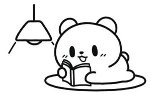 小熊爱看书简笔画