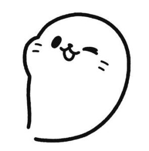 小海豹的表白简笔画