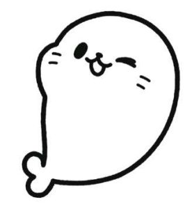 小海豹的表白简笔画