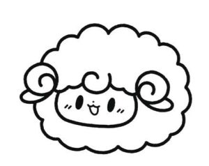 小羊简笔画