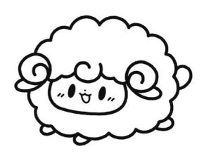 小羊简笔画