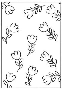 花花壁纸简笔画