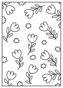 花花壁纸简笔画