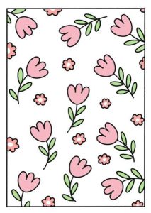 花花壁纸简笔画