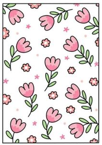 花花壁纸简笔画