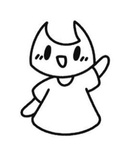 小女孩简笔画