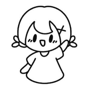 小女孩简笔画