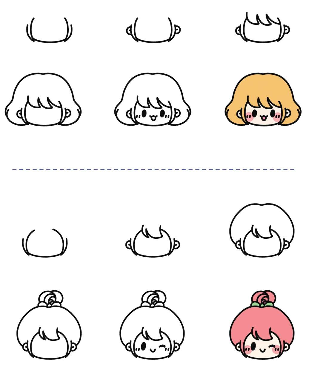 女孩简笔画
