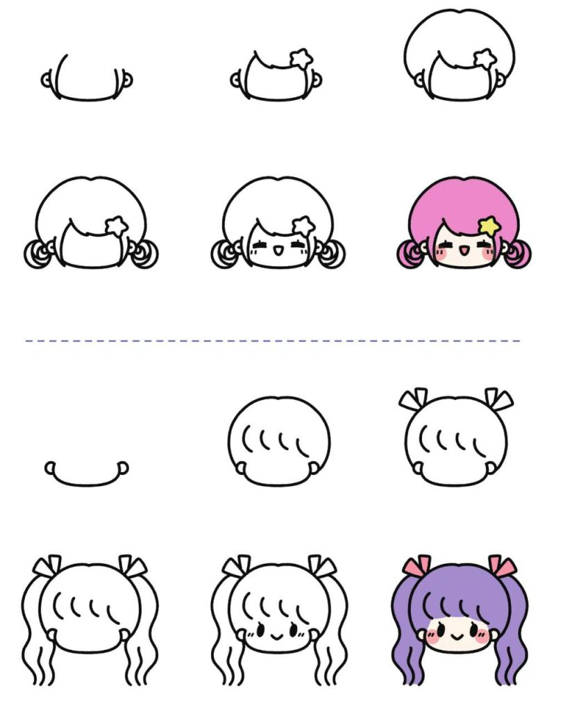 女孩简笔画