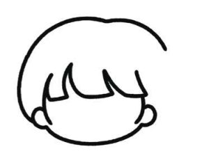 女孩简笔画
