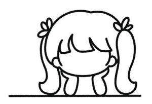 女孩简笔画