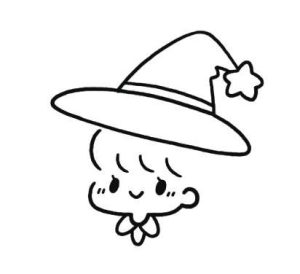 小女巫简笔画