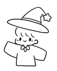 小女巫简笔画
