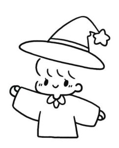 小女巫简笔画