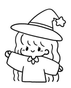 小女巫简笔画