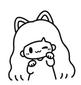 女孩简笔画