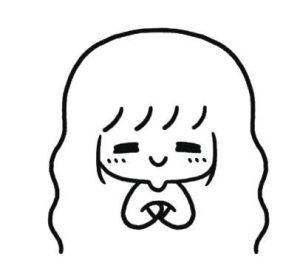 小女孩简笔画
