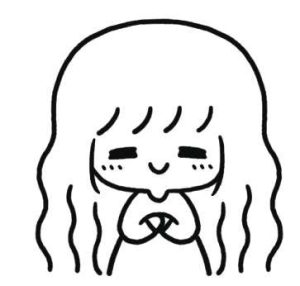 小女孩简笔画