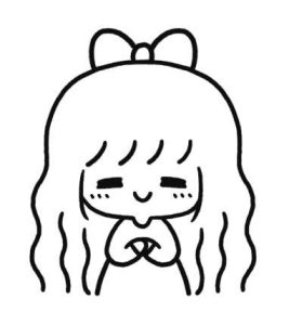 小女孩简笔画