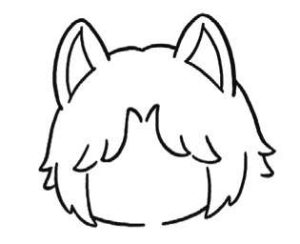 狐狸男孩简笔画