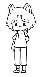 狐狸男孩简笔画