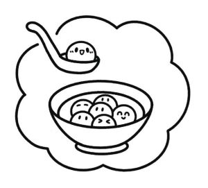 元宵节简笔画