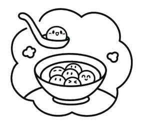 元宵节简笔画