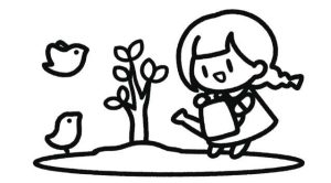 植树节简笔画