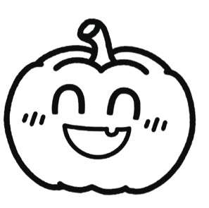 万圣节元素简笔画