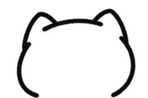 生日快乐小猫简笔画