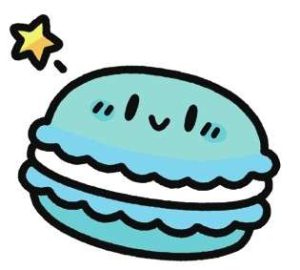 甜品马卡龙简笔画