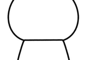糖果扭蛋机简笔画