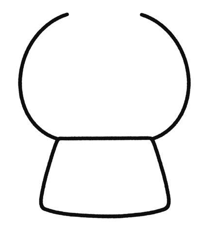 糖果扭蛋机简笔画