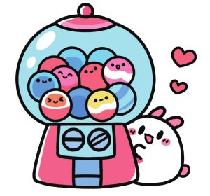 糖果扭蛋机简笔画