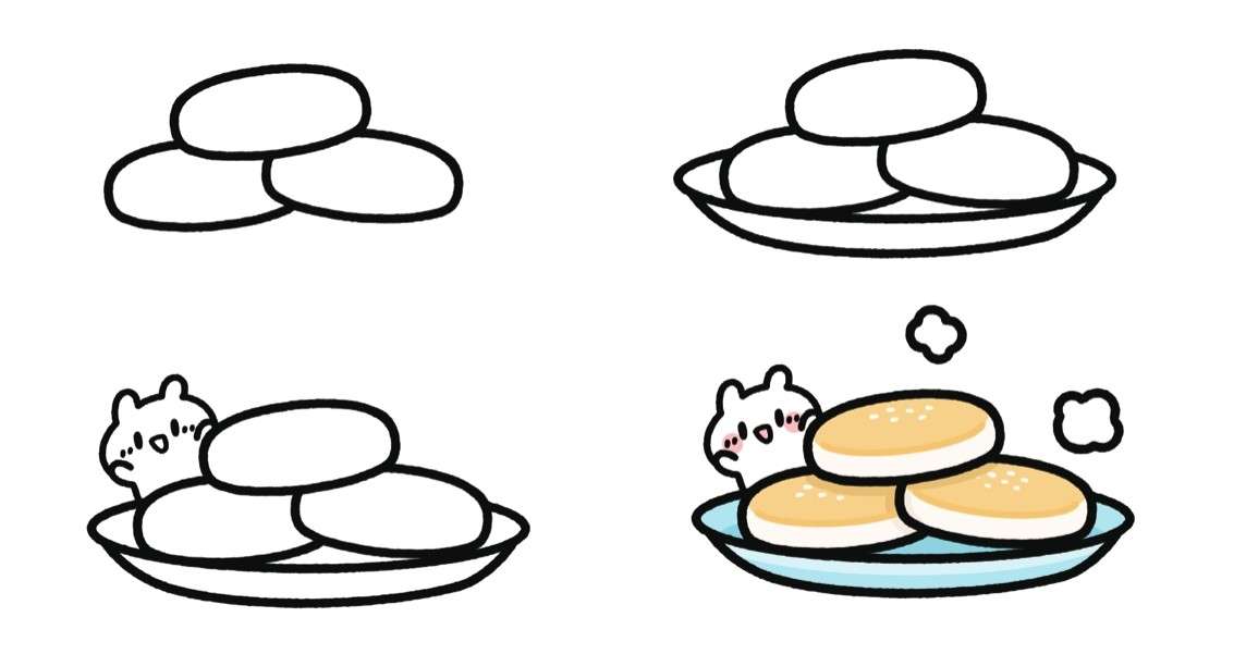 酥饼简笔画
