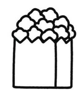 爆米花简笔画
