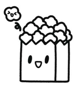 爆米花简笔画